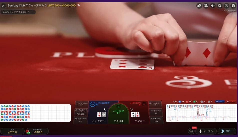 ライブカジノ バカラ