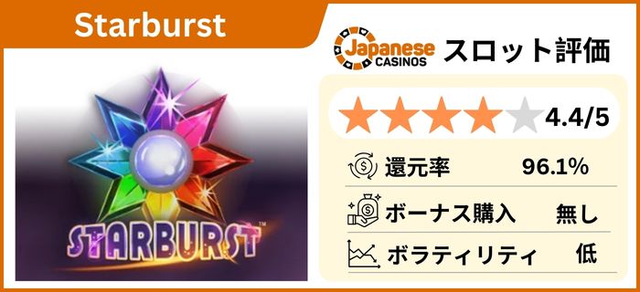 勝てるオンラインスロット -スターバースト