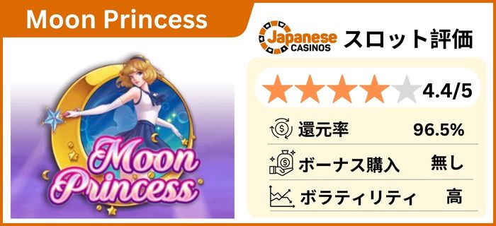 勝てるオンラインスロット -ムーンプリンセス